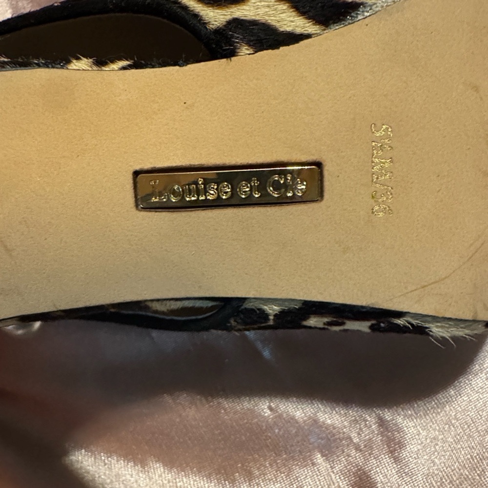 Louise et Cie Black and Tan Leopard Heels - Picture 2 of 5